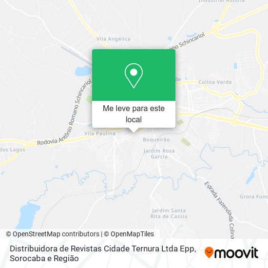 Distribuidora de Revistas Cidade Ternura Ltda Epp mapa