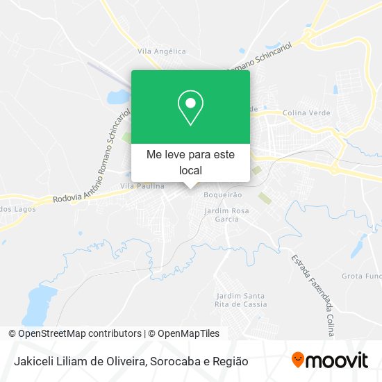 Jakiceli Liliam de Oliveira mapa