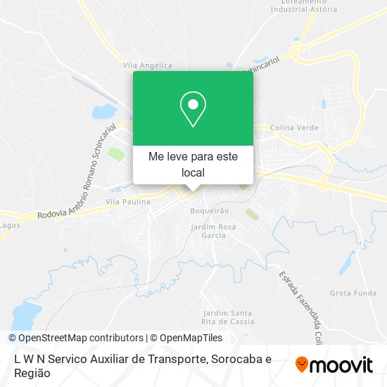 L W N Servico Auxiliar de Transporte mapa