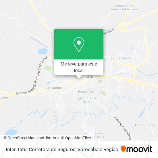 Inter Tatui Corretora de Seguros mapa