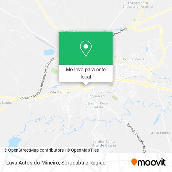 Lava Autos do Mineiro mapa