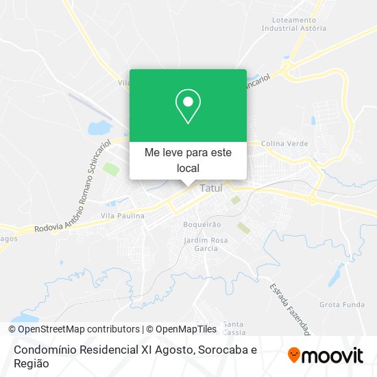 Condomínio Residencial XI Agosto mapa