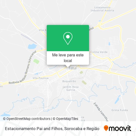 Estacionamento Pai and Filhos mapa