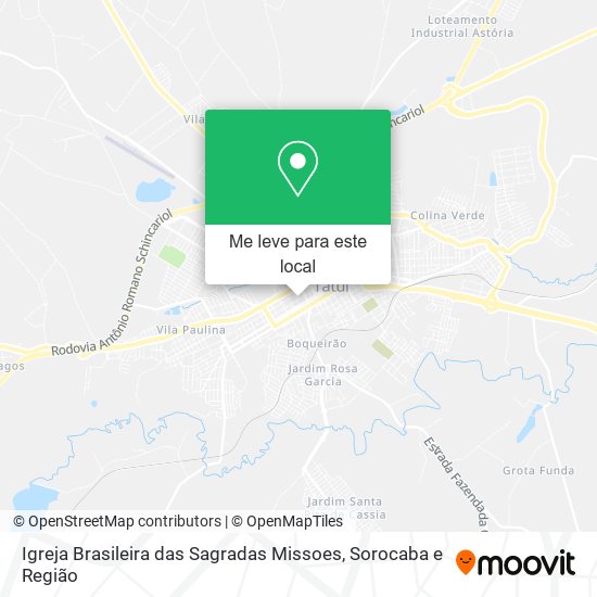 Igreja Brasileira das Sagradas Missoes mapa