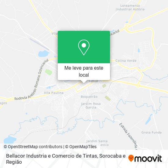 Bellacor Industria e Comercio de Tintas mapa