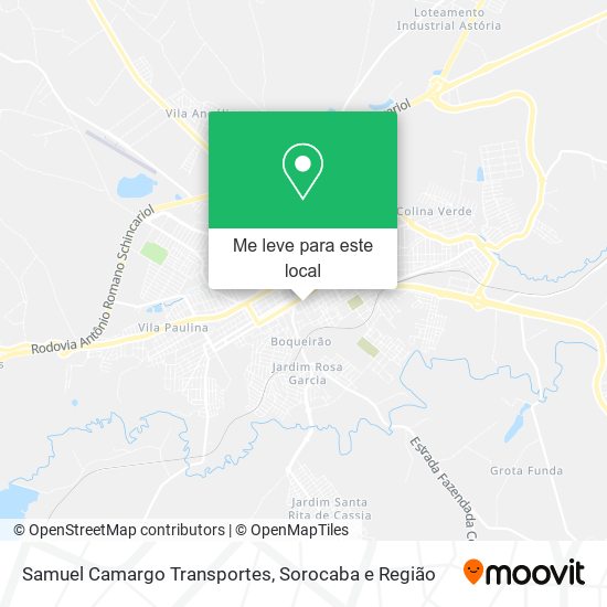 Samuel Camargo Transportes mapa