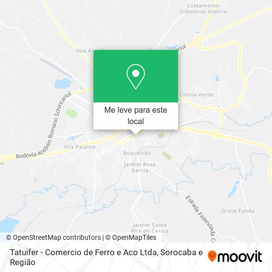 Tatuifer - Comercio de Ferro e Aco Ltda mapa