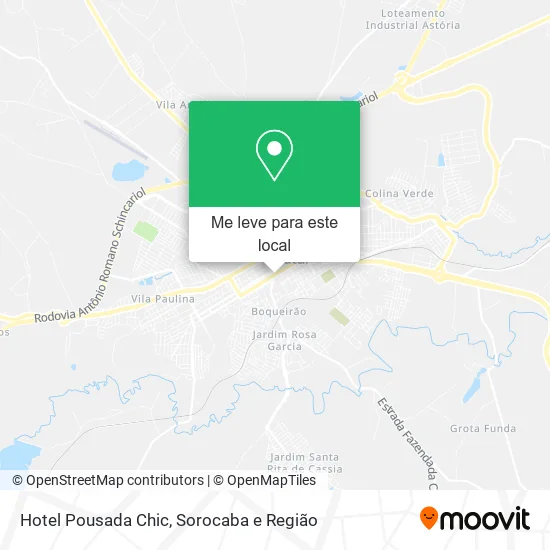 Hotel Pousada Chic mapa
