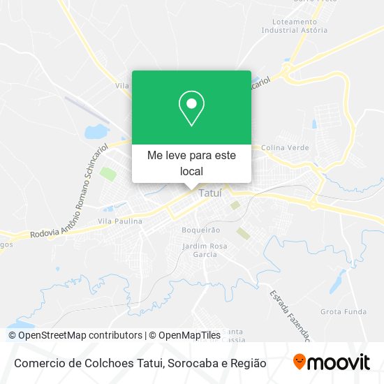 Comercio de Colchoes Tatui mapa