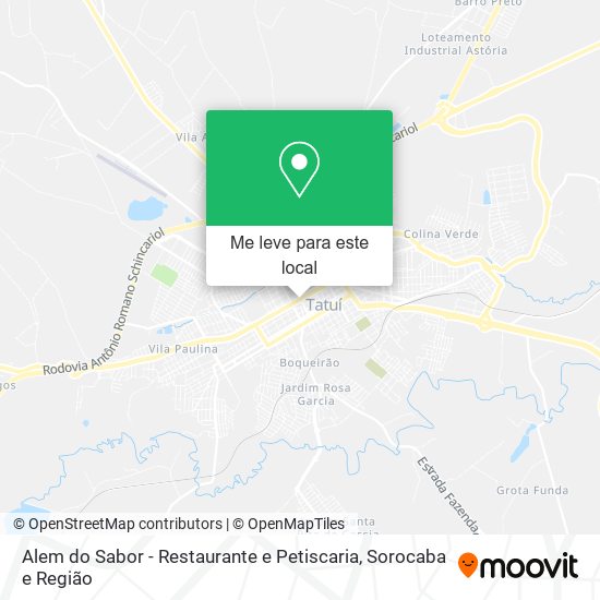 Alem do Sabor - Restaurante e Petiscaria mapa