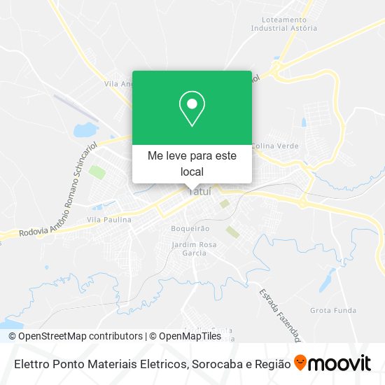 Elettro Ponto Materiais Eletricos mapa