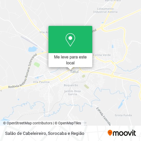 Salão de Cabeleireiro mapa