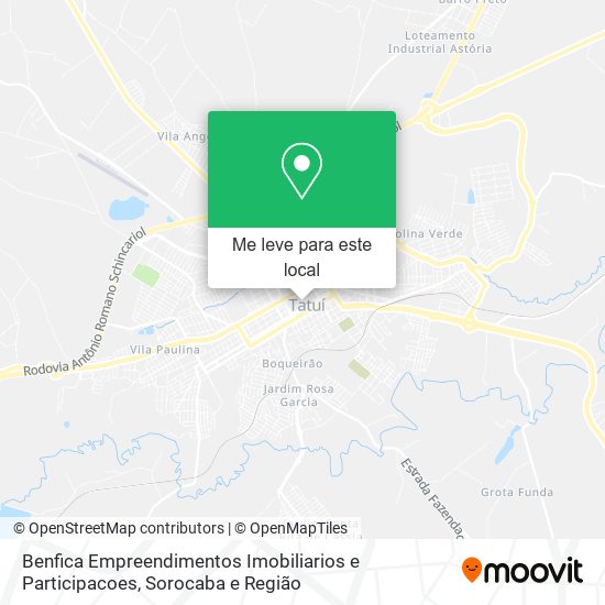 Benfica Empreendimentos Imobiliarios e Participacoes mapa