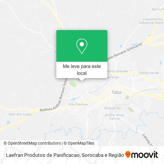Laefran Produtos de Panificacao mapa