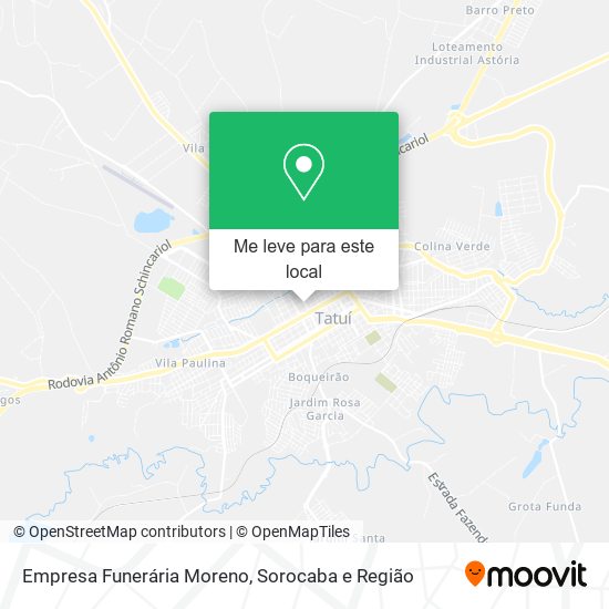 Empresa Funerária Moreno mapa