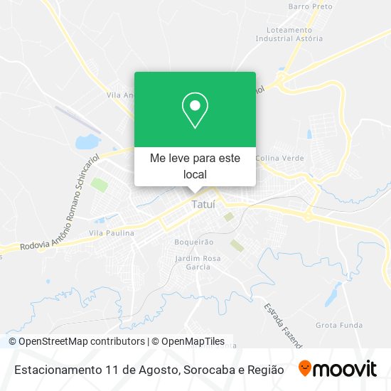 Estacionamento 11 de Agosto mapa