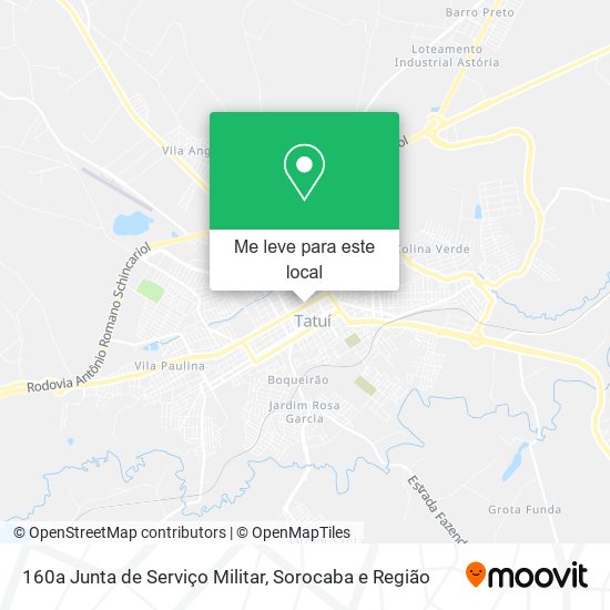 160a Junta de Serviço Militar mapa