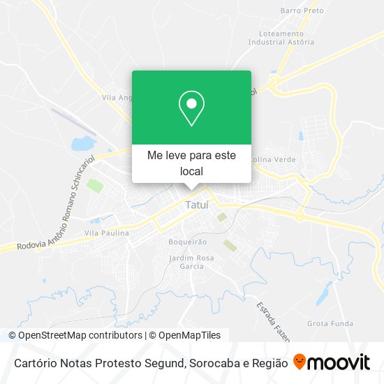 Cartório Notas Protesto Segund mapa