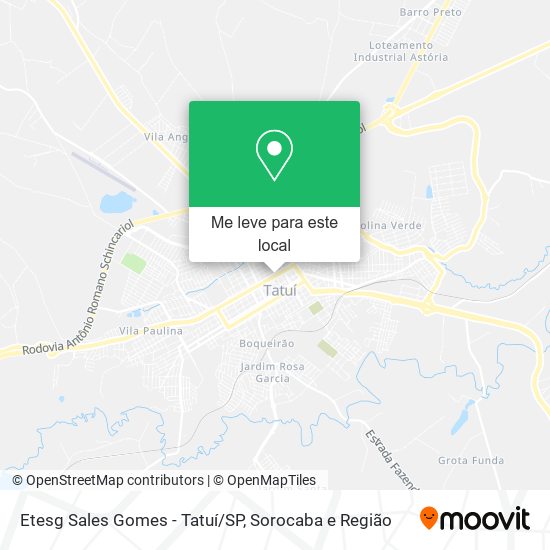 Etesg Sales Gomes - Tatuí/SP mapa