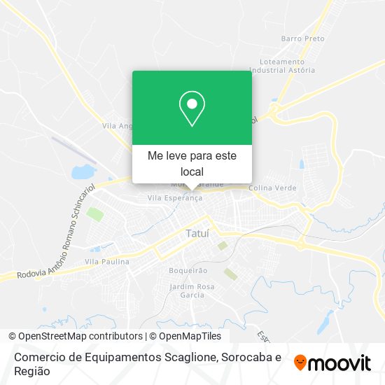 Comercio de Equipamentos Scaglione mapa