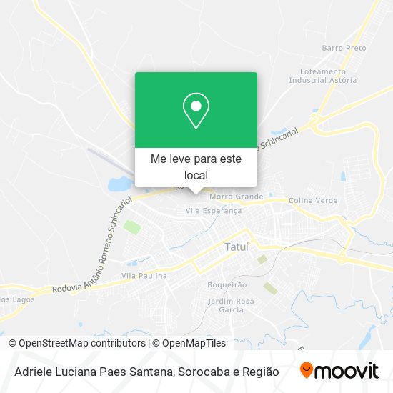 Adriele Luciana Paes Santana mapa
