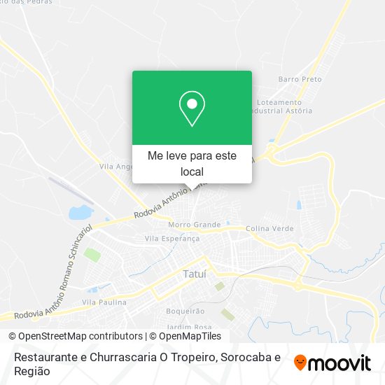 Restaurante e Churrascaria O Tropeiro mapa