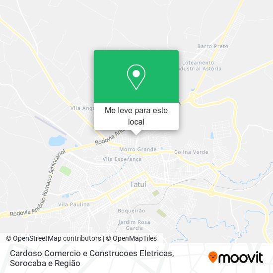 Cardoso Comercio e Construcoes Eletricas mapa