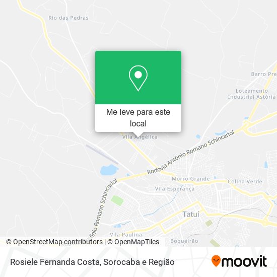 Rosiele Fernanda Costa mapa