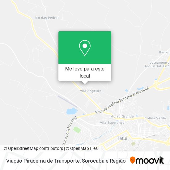 Viação Piracema de Transporte mapa