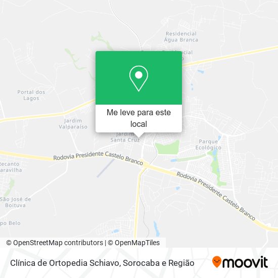 Clínica de Ortopedia Schiavo mapa