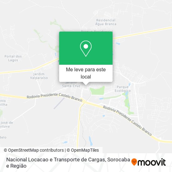 Nacional Locacao e Transporte de Cargas mapa