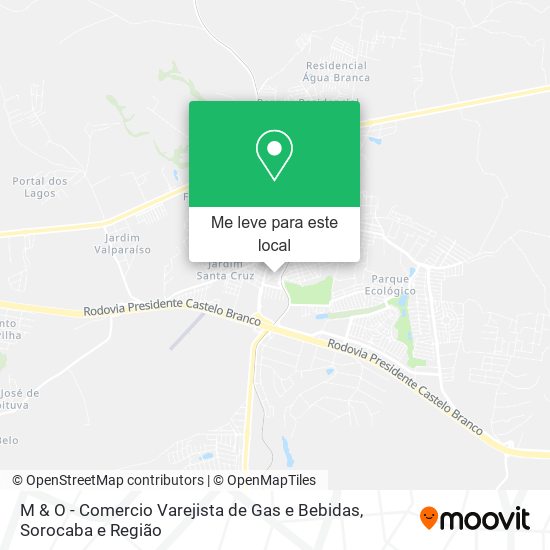 M & O - Comercio Varejista de Gas e Bebidas mapa