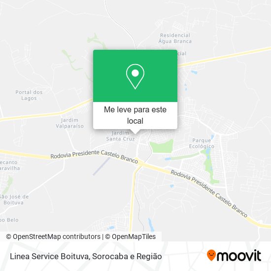 Linea Service Boituva mapa