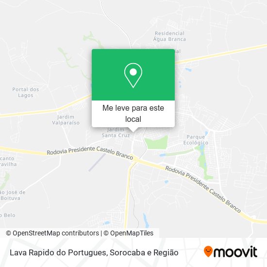 Lava Rapido do Portugues mapa