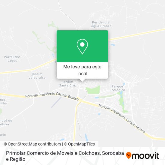 Primolar Comercio de Moveis e Colchoes mapa