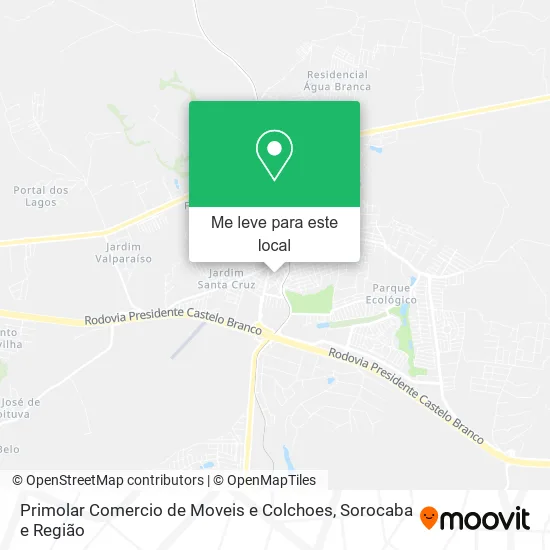 Primolar Comercio de Moveis e Colchoes mapa