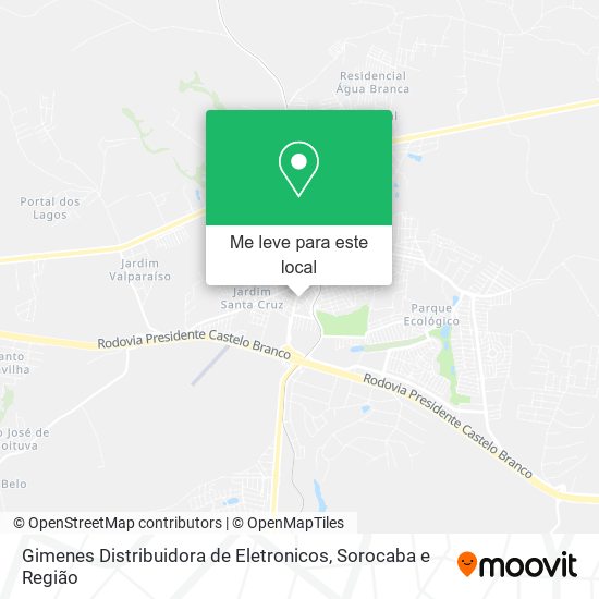 Gimenes Distribuidora de Eletronicos mapa