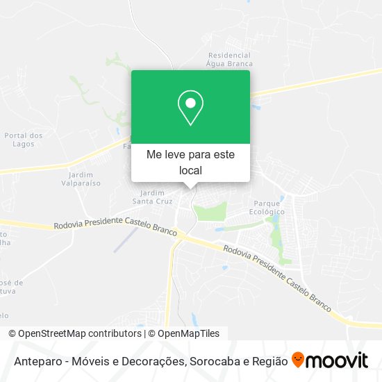 Anteparo - Móveis e Decorações mapa