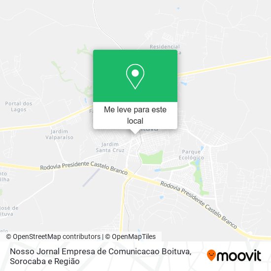 Nosso Jornal Empresa de Comunicacao Boituva mapa