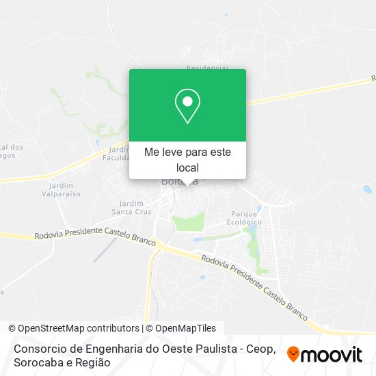 Consorcio de Engenharia do Oeste Paulista - Ceop mapa