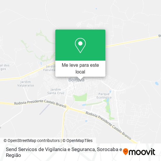 Send Servicos de Vigilancia e Seguranca mapa