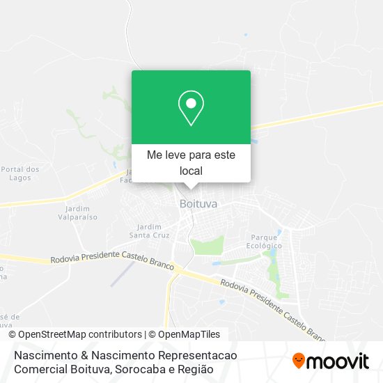 Nascimento & Nascimento Representacao Comercial Boituva mapa