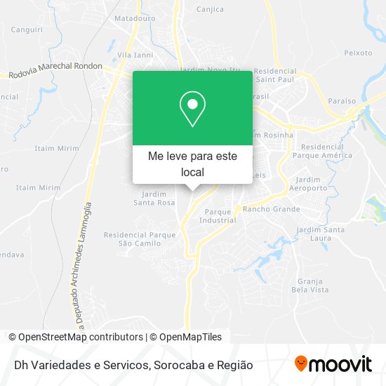 Dh Variedades e Servicos mapa