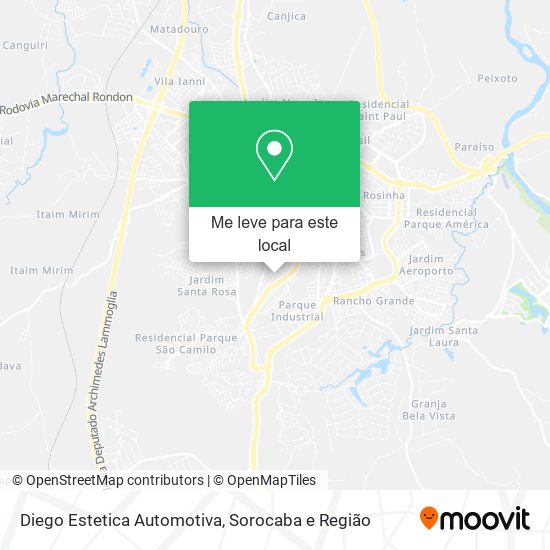 Diego Estetica Automotiva mapa