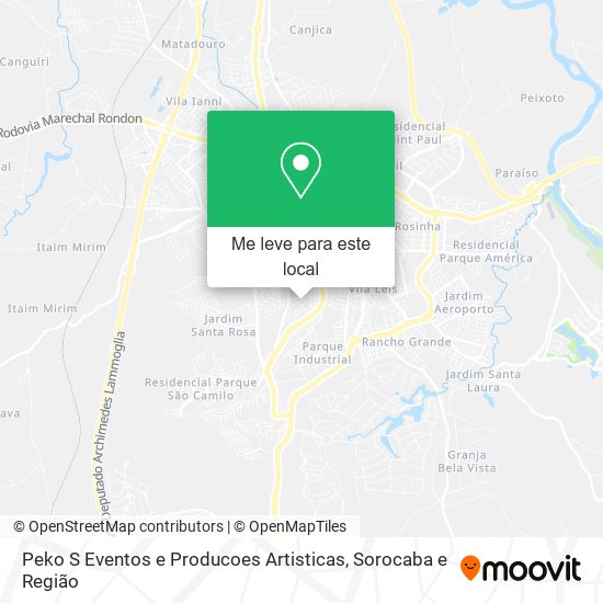 Peko S Eventos e Producoes Artisticas mapa