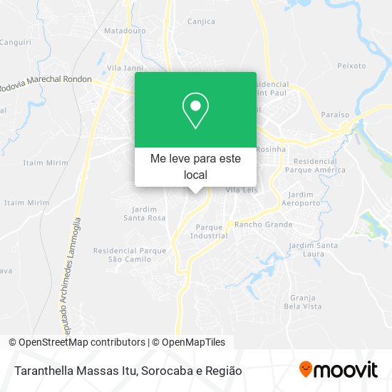 Taranthella Massas Itu mapa