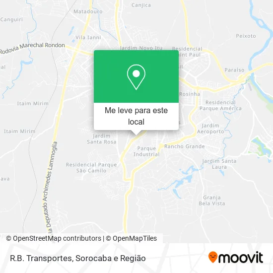 R.B. Transportes mapa