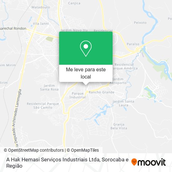 A Hak Hemasi Serviços Industriais Ltda mapa