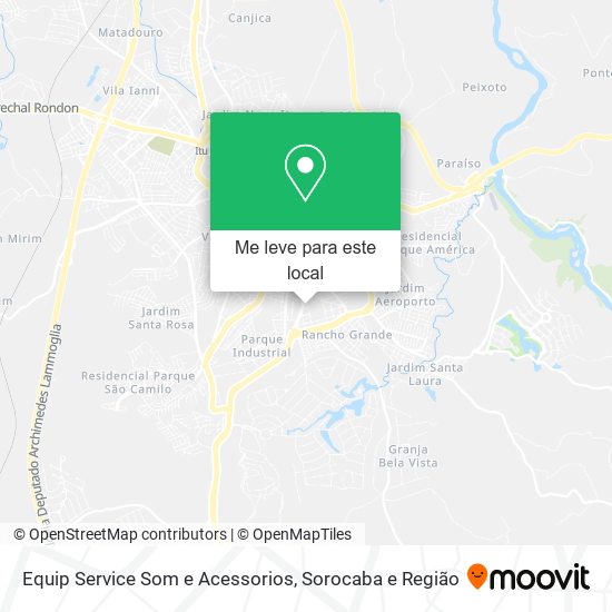 Equip Service Som e Acessorios mapa