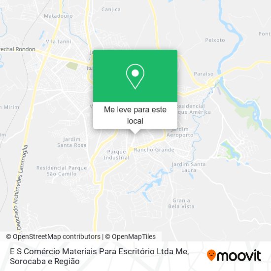 E S Comércio Materiais Para Escritório Ltda Me mapa